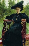 Ilya Yefimovich Repin Portrait of actress Maria Fyodorovna Andreyeva oil painting reproduction